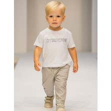 Erkek Bebek Pamuklu T-Shirt Lastikli Pantolonlu Takım