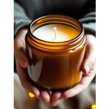 Doğal Kokulu Mum–Orman Meyveli, Amber Soya Wax, Aromaterapi, 200GR, El Yapımı, Dekoratif Kullanım
