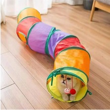 Kedi Tünel Oyuncakları Kedi Tüneli Pratik Katlanır Gökkuşağı Uzun Kedi Köpek Oyun Tüneli Evcil Hayv