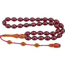 Osmanlı Benzetme Sıkma Kehribar Tesbih LT1264