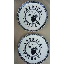 Africa Seramik 6'lı Pasta Tabağı 21 cm