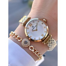 Daniel Klein Çelik Kordon 30 mt Suya Dayanıklı Kadın Kol Saati+Bileklik BYN.14094.2