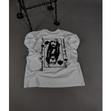 Jack Sparrow Baskılı Unisex Oversize Tişört – %100 Pamuk Terletmeyen T-Shirt