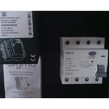 SHM4050030-SHM 4p 30MA 50A 6ka Kaçak Akım Koruma Şalteri (Kaçak Akım Rölesi)