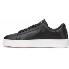 Lufian 112230254 Anton Erkek Hakiki Deri Klasik Sneaker Siyah