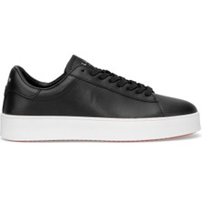 Lufian 112230254 Anton Erkek Hakiki Deri Klasik Sneaker Siyah