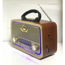 Nostaljik Eskitme Nostalji Tasarimli Bluetoothlu Nostalji Radyo 301 Fm-Sd Kart-Aux