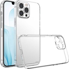 iPhone 13 Pro Max Kılıf Iktk Kamera Korumalı Süper Silikon Kapak-Renksiz