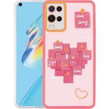 Oppo A54 4g Kılıf Iktk M-Fit Desenli Kapak-Love Story No2