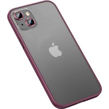 iPhone 13 Kılıf Iktk Retro Kapak-Koyu Mor