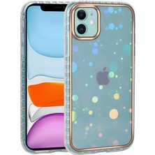iPhone 11 Kılıf Desenli Parlayan Transparan Iktk Avva Kapak-No2
