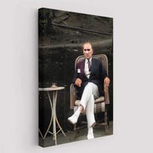 Mustafa Kemal Atatürk'ün Sandalyede Oturan Tablosu -6379
