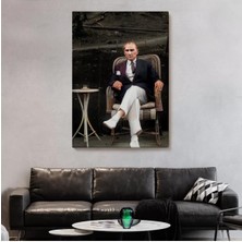 Mustafa Kemal Atatürk'ün Sandalyede Oturan Tablosu -6379