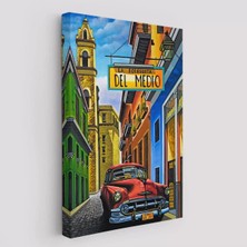 La Bodeguita Cuba Car Duvar TABLOSU-6457