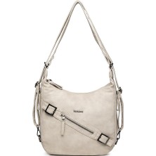 Yıkama Deri Hem Sırt Hem Omuz Kadın Çantası 21-K Barcelona 1930