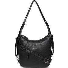 Yıkama Deri Hem Sırt Hem Omuz Kadın Çantası 21-K Barcelona 1930