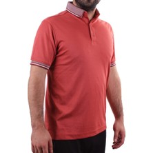 Twister 2305 Tarçın Günlük Kısa Kol Normal Kesim Pamuklu Polo Yaka Erkek Tişört