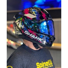 Shark Skwal I3 Hellcat Mavi Kapalı Kask - 2.vizör Hediye