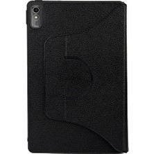 Lenovo Tab P11 11.5" (2.nesil) Uyumlu Iktk Fest Dönebilen Standlı Kılıf-Siyah