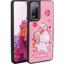 Galaxy S20 Fe Kılıf Parlayan Kabartmalı Ikonik Figürlü Iktk Amas Silikon Kapak-Pembe