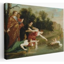 Jacques Stella - Musa'nın Bulunuşu Tablosu - The Finding Of MOSES-6579