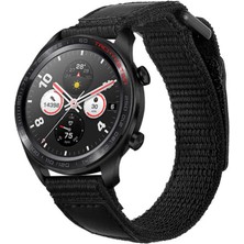 ​​galaxy Watch 42MM (20MM) Magic Nylon Kordon Hzrv - Siyah