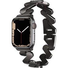 ​​​watch 42MM Kordon Uyumlu Krd-80 Metal Strap Kayış Hzrv - Siyah