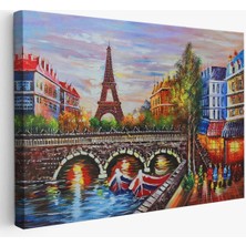 Fransa Paris Eyfel Kulesi Manzaralı Duvar TABLOSU-1232