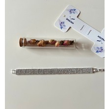 18 cm Silver Renk Zirkon Taşlı Bujiteri Bileklik – Şıklığın Işıltısı