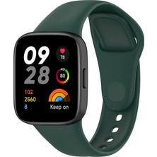 Xiaomi Redmi Watch 3 Uyumlu Krd-81 Uyumlu Kordon Hzrv - Koyu Yeşil