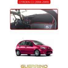 Cıtroen C3 2004-2009TORPİDO Koruma Halısı Kırmızı Kenar