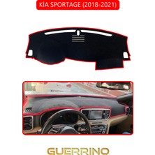 Kia Sportage 2018-2021TORPİDO Koruma Halısı Kırmızı Kenar