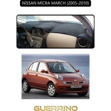 Nissan Micra March 2005-2010TORPİDO Koruma Halısı Siyah Kenar