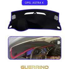 Opel Astra K Torpido Koruma Halısı Mavi Kenar