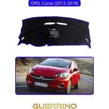 Opel Corsa (2013-2019)TORPİDO Koruma Halısı Mavi Kenar