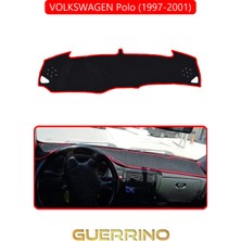 Volkswagen Polo (1997-2001)TORPİDO Koruma Halısı Kırmızı Kenar