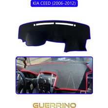 Kia Ceed 2006-2012TORPİDO Koruma Halısı Mavi Kenar