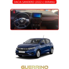 Dacıa Sandero 2022+ Ekranlıtorpido Koruma Halısı Kırmızı Kenar