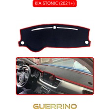 Kia Stonıc 2021+TORPİDO Koruma Halısı Kırmızı Kenar