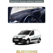 Peugeot Partner Kapaklı Ekranlıtorpido Koruma Halısı Gri Kenar