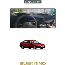 Renault 19 Torpido Koruma Halısı Gri Kenar