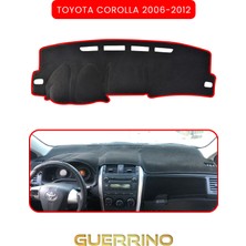 Toyota Corolla (2006-2012) Torpido Koruma Halısı Kırmızı Kenar
