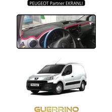 Peugeot Partner Ekranlıtorpido Koruma Halısı Siyah Kenar