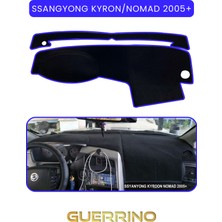 Ssangyong Kyron / Nomad (2005+) ;torpido Koruma Halısı Mavi Kenar