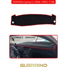 Toyota Carina E (1992-1997) T190 Aırbaglıtorpido Koruma Halısı Kırmızı Kenar