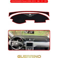 Volkswagen Passat (2006-2012) - (B6/cc; ) B7TORPİDO Koruma Halısı Kırmızı Kenar