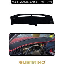 Volkswagen Golf 3 / Vento / Jetta (1991-1997)TORPİDO Koruma Halısı Siyah Kenar