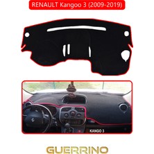 Renault Kangoo 3 (2007–NOW)TORPİDO Koruma Halısı Kırmızı Kenar