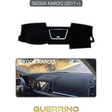 Skoda Karoq 2017+TORPİDO Koruma Halısı Gri Kenar