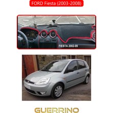 Ford Fiesta (2003-2008)TORPİDO Koruma Halısı Kırmızı Kenar